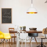 Opviq lights Bijela/u zlatnoj boji viseća svjetiljka s metalnim sjenilom ø 30 cm Sivani – | shoptok.hr