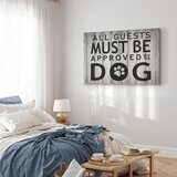  Slika - All Guests Must Be Approved by the Dog (1 Part) Wide 60x40 Premium Print | shoptok.hr