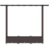  Povišeni krevet s mrežom i krovom Smeđa 164 x 40 x 121 cm PP | Eponuda.ba
