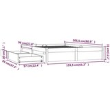  Posteljni okvir s predali bel 150x200 cm 5FT, (20646456) | Shoptok.si