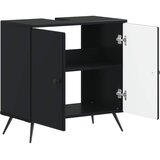  Kupaonski ormarić za sudoper BREDA Crna 59,5 x 31,5 x 59 cm | shoptok.hr