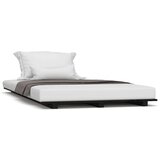  Za krevet crni 75 x 190 cm od masivne borovine | shoptok.hr