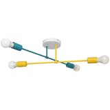  Plafonski luster CAMBRIDGE 4xE27/20W/230V plava/žuta | Eponuda.com