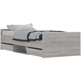  Kreveta s uzglavljem i podnožjem boja hrasta 100 x 200 cm | shoptok.hr