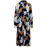 Masai Dolga srajca 'Nejane' svetlo modra / temno modra / svetlo rjava / jajčna lupina | Shoptok.si