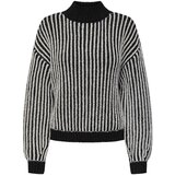 Jacqueline_de_yong Puloverji Jdyally Life L/S Hn Struc Knt 15328368 Črna Cene