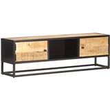 vidaXL TV omarica z izrezljanimi vrati 130x30x40 cm mangov les | Shoptok.si