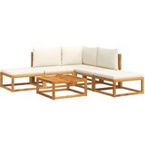 Maison Chic Seti vrtnega pohištva - Vrtna garnitura - Vrtni pohištvo set 6-delna z blazinami trden akacijev les, (21808687) | Shoptok.si