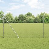 vidaXL evropska ograja z 7 konicami 1.6x10 m cinkano jeklo | Shoptok.si