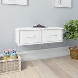 Zidna polica s ladicama bijela 60x26x18,5 cm konstruirano drvo | shoptok.hr