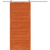 vidaXL ambra vrata voskana rjava 80x208 cm trden les bor | Shoptok.si