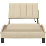  Okvir za krevet bez madraca Hanko krem 90x190cm od tkanine | shoptok.hr