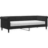  The Living Store Dnevna postelja z vzmetnico črna 80x200 cm žamet - Dnevna Postelja Z Vzmetnico, (21491201) | Shoptok.si