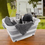 Orion Belo-siva plastična škatla za shranjevanje s pokrovom 54x39x28 cm Kemp – | Shoptok.si