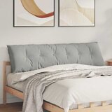  Jastuk za leđa Svijetlo siva 180 x 50 cm Mikrofiber tkanina | shoptok.hr
