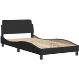  Okvir kreveta s LED-om bez madraca Hanko crni 100 x 200 cm baršunasti | shoptok.hr