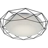 Candellux Lighting Bijela LED stropna svjetiljka s metalnim sjenilom 43x43 cm Sven – Cijene