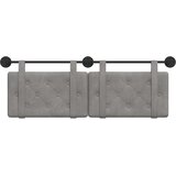  Držeće uzglavlje Zidne Svijetlo siva 150 x 55 x 5 cm Baršun - Svjetlosiva 140 cm bez LED | shoptok.hr
