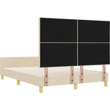  Krevetna konstrukcija Krem 160x200 cm Tkanina | shoptok.hr