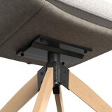 Bessagi Home Naslanjač Neelia, Sivobež, Vrtljiv | Shoptok.si