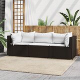 Maison Chic Seti vrtnega pohištva - Vrtna garnitura - Vrtni pohištvo set 3-delna z blazinami rjav poli ratan, (21811209) | Shoptok.si