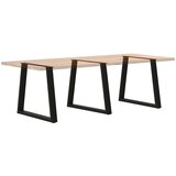  Noge za blagovaonski stol V-oblik 3 kom Crne 80 x (72-73,3) cm Čelik | shoptok.hr