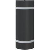  Vanjska zidna svjetiljka crna od lijevanog aluminija 80 x 100 x 240 mm | shoptok.hr