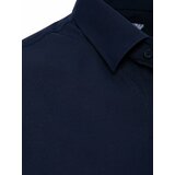 DStreet Elegant dark blue men's shirt Cene