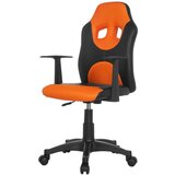MID.YOU Mladinski Vrtljiv Stol Kid Racer Al, Črna, Oranžna | Shoptok.si