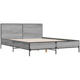  Okvir za krevet boja hrasta 150x200cm konstruirano drvo i metal | shoptok.hr
