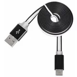 Havana podatkovni kabel Slim Type C na USB 1 m - ploščat črn