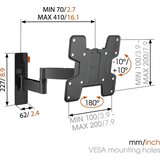 Vogels stenski nosilec do 37 s 3D roko W53060 | Shoptok.si