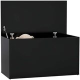 vidaXL Škrinja za pohranu crna 84 x 42 x 46 cm od konstruiranog drva | shoptok.hr