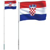  Hrvatska zastava i jarbol 5,5 m aluminijski | shoptok.hr