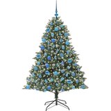 vidaXL Umestno božično drevo med 300 LED Zelena 126 x 126 x 180 cm | Shoptok.si