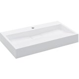 Maison Chic Umivalnik - Kopalna umivalnik - Lavabo 80x46x11 cm liti mineral/marmor bel, (21684704) Cene
