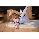 Lorena Canals Sivi/krem periv/ručno rađen vunen dječji tepih ø100 cm Astromouse – | shoptok.hr