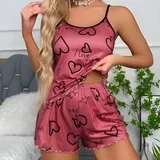 Kratka ženska pižama I - 30563 - Roza / L KP30563