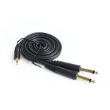 (98335) kabl 3.5mm (muški) na 2x6.35mm (muški) 1.5m crni