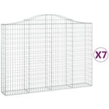  Lučne gabionske košare 7 kom 200x30x40/60 cm pocinčano željezo | shoptok.hr