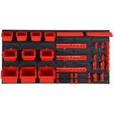 35-dijelni set polica za radionicu crveno-crni 77 x 39 cm PP Slike
