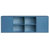 Hammel Furniture Plava niska viseća komoda 176x61 cm Mistral –