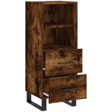  Komoda boja dimljenog hrasta 34 5x34x90 cm konstruirano drvo | shoptok.hr