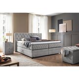 Modern Living Postelja Boxspring Carmen, Srebrna, 160x200 | Shoptok.si