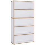 MID.YOU Pisarniški Regal Salia B100, Bela, Barva Hrasta | Shoptok.si