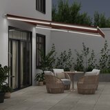 Tenda na ručno uvlačenje s LED smeđa 400 x 350 cm | Eponuda.ba