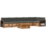  Set vanjskih sofa 7 kom. Prirodna i antracit | shoptok.hr