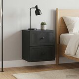  Noćni ormarić za montažu na zid 2 pcs Crna 33 x 34,5 x 40 cm | Eponuda.com