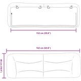  Jastuk za uzglavlje Hvar bijeli 152 cm od umjetne kože | shoptok.hr