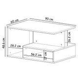 Hanah home Sto za dnevnu sobu Vera S004 Travertine